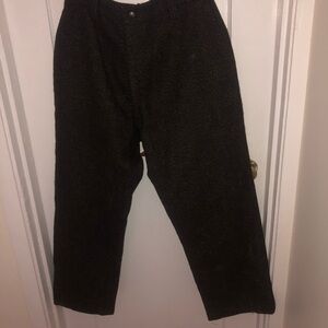 Vintage Pioneer brown tweed hunter pants, button suspenders. 36” waist-preloved